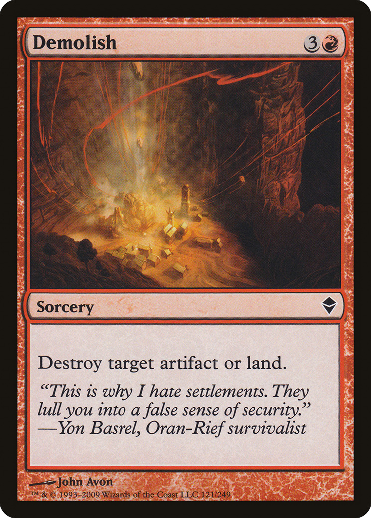 Demolish (121) - Zendikar