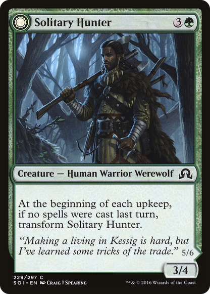 Solitary Hunter (229) Foil - Shadows over Innistrad