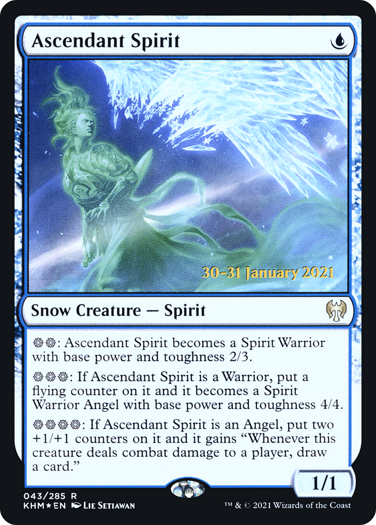 Ascendant Spirit [Kaldheim Prerelease Promos] | Silver Goblin