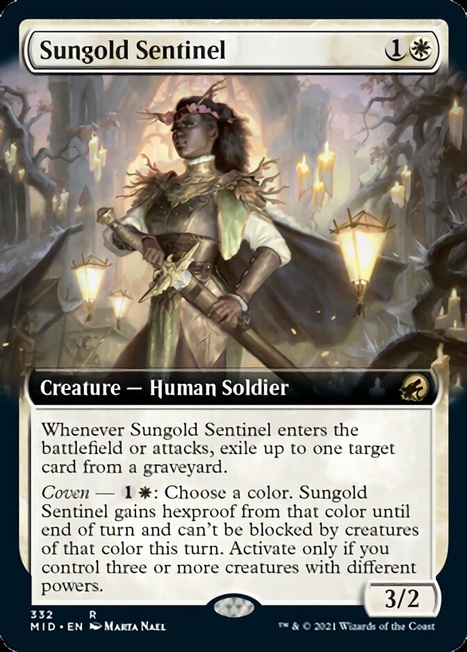 Sungold Sentinel (Extended Art) [Innistrad: Midnight Hunt] | Silver Goblin