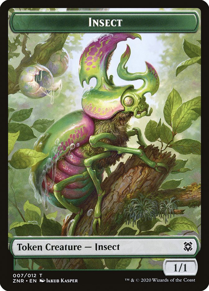 Drake // Insect Double-Sided Token [Zendikar Rising Tokens] | Silver Goblin