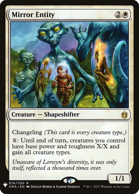 Mirror Entity (CMA-16) - The List