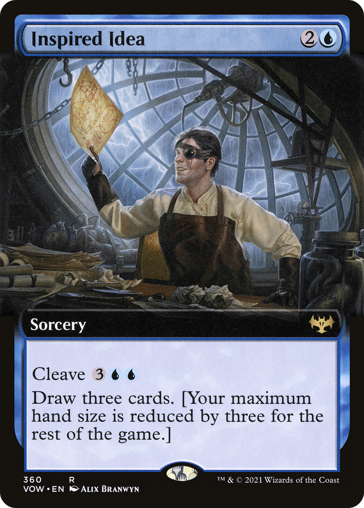 Inspired Idea (Extended Art) (360) Foil - Innistrad: Crimson Vow