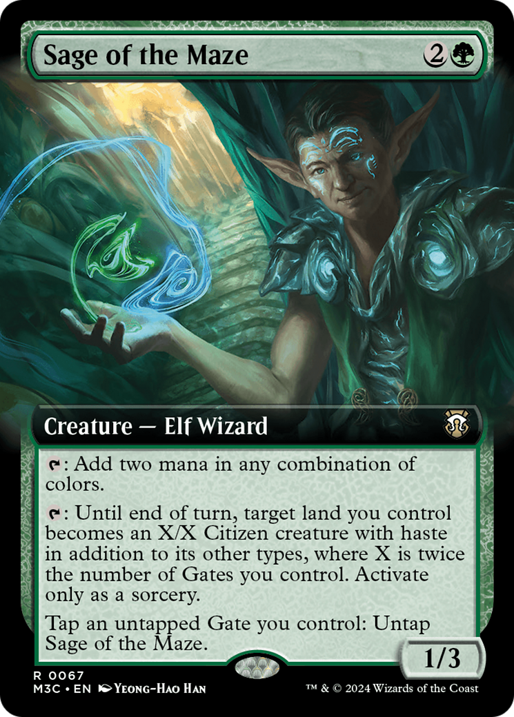 Sage of the Maze (Extended Art) [Modern Horizons 3 Commander] | Silver Goblin