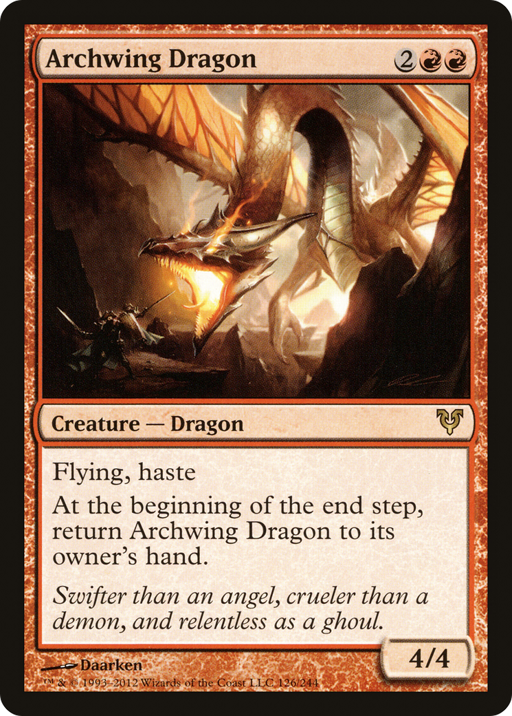 Archwing Dragon (126) Foil - Avacyn Restored