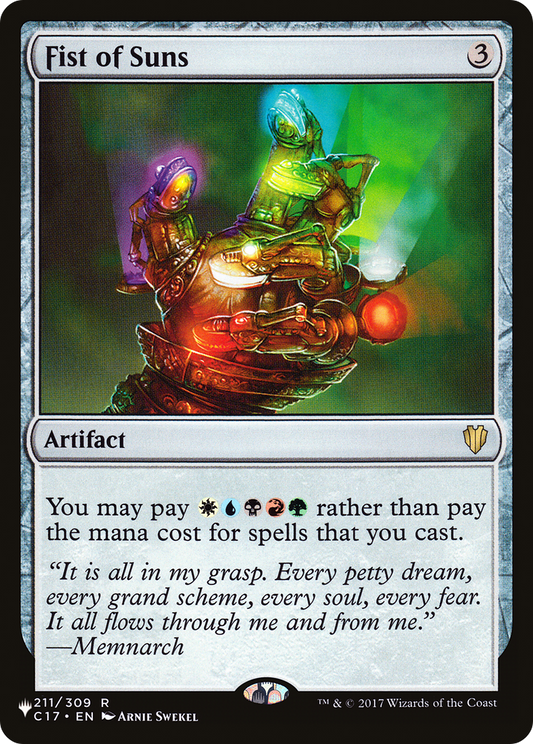 Fist of Suns (C17-211) - The List