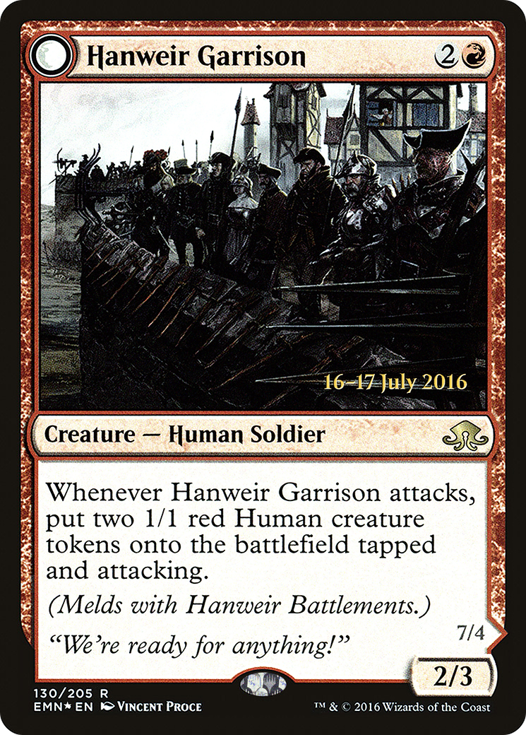 Hanweir Garrison (130s) Foil - Eldritch Moon Promos