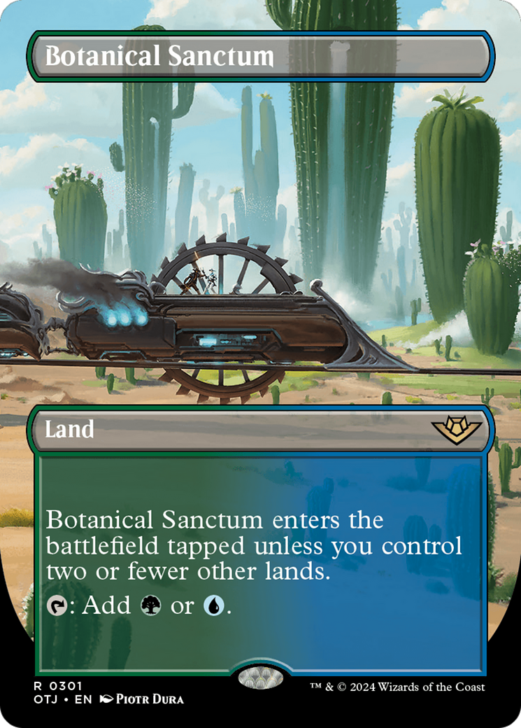 Botanical Sanctum (Borderless) [Outlaws of Thunder Junction] | Silver Goblin