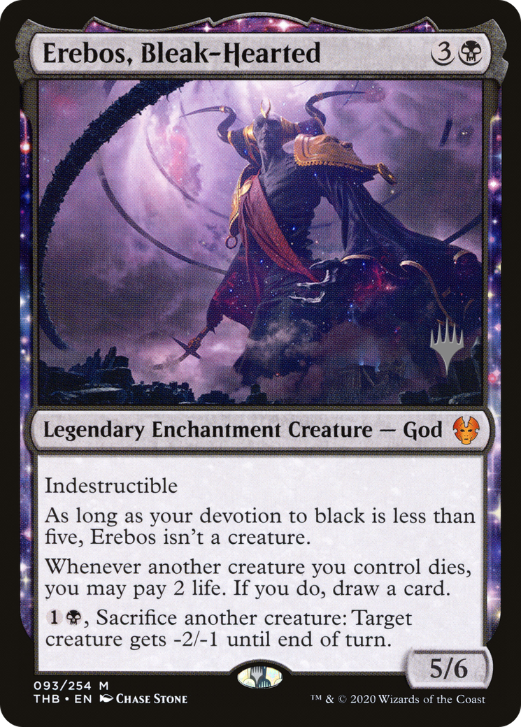 Erebos, Bleak-Hearted (93p) Foil - Theros Beyond Death Promos