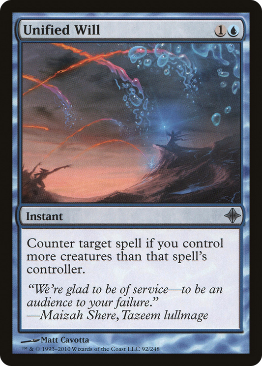 Unified Will (092) - Rise of the Eldrazi