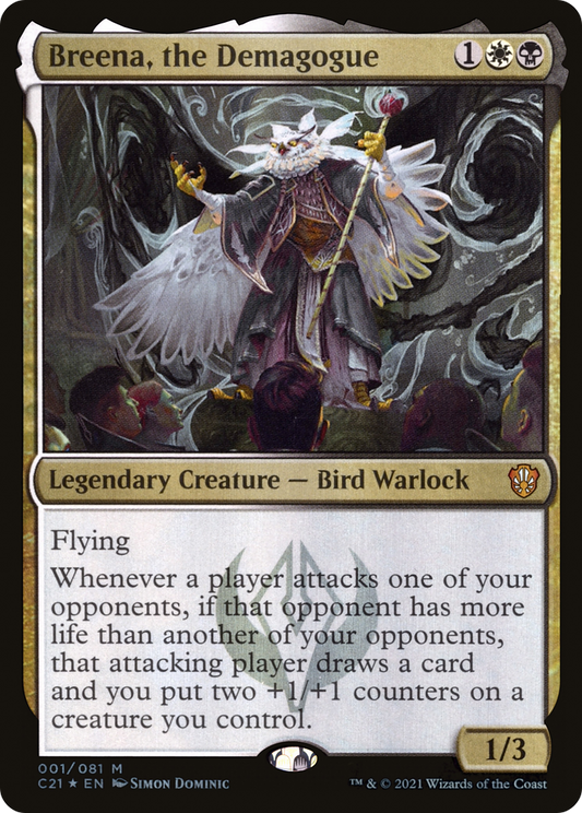 Breena, the Demagogue (001) Foil - Commander 2021