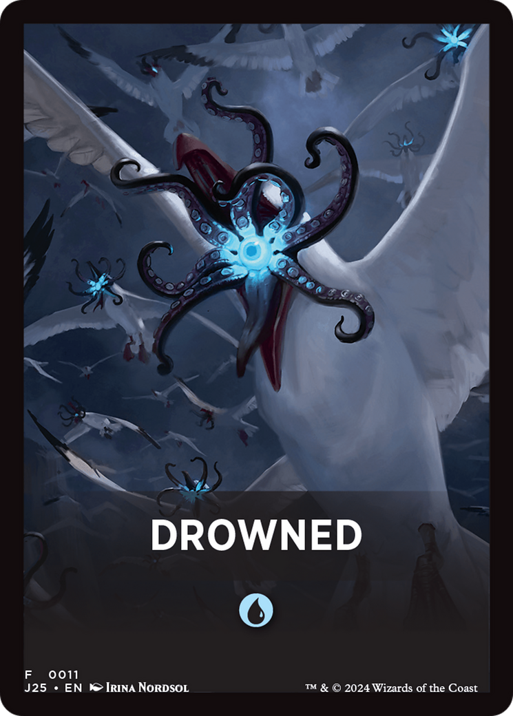 Drowned Theme Card [Foundations Jumpstart Front Cards] | Silver Goblin