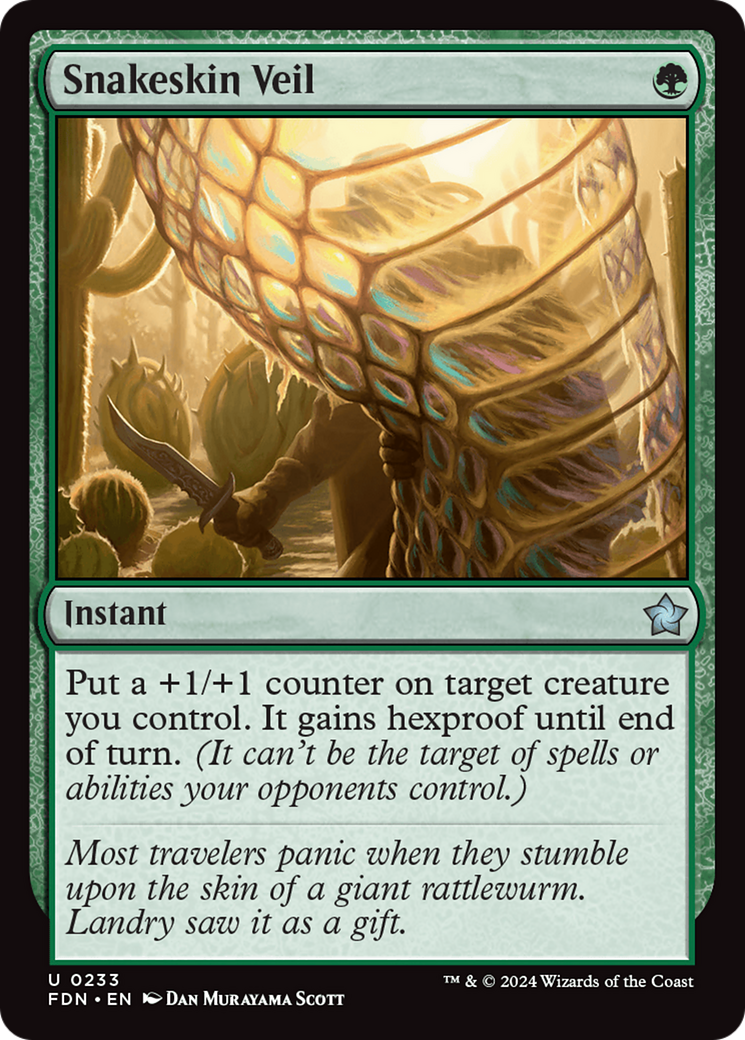Snakeskin Veil [Foundations] Foil