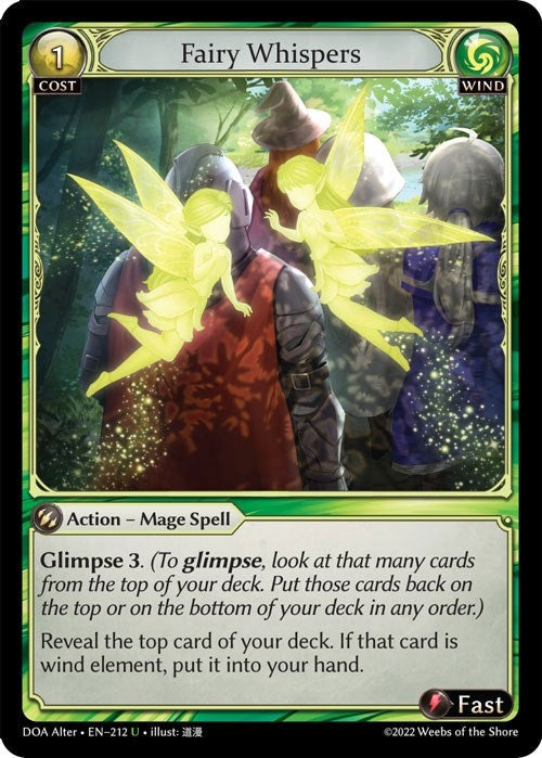 Fairy Whispers (212) [Dawn of Ashes: Alter Edition] Foil