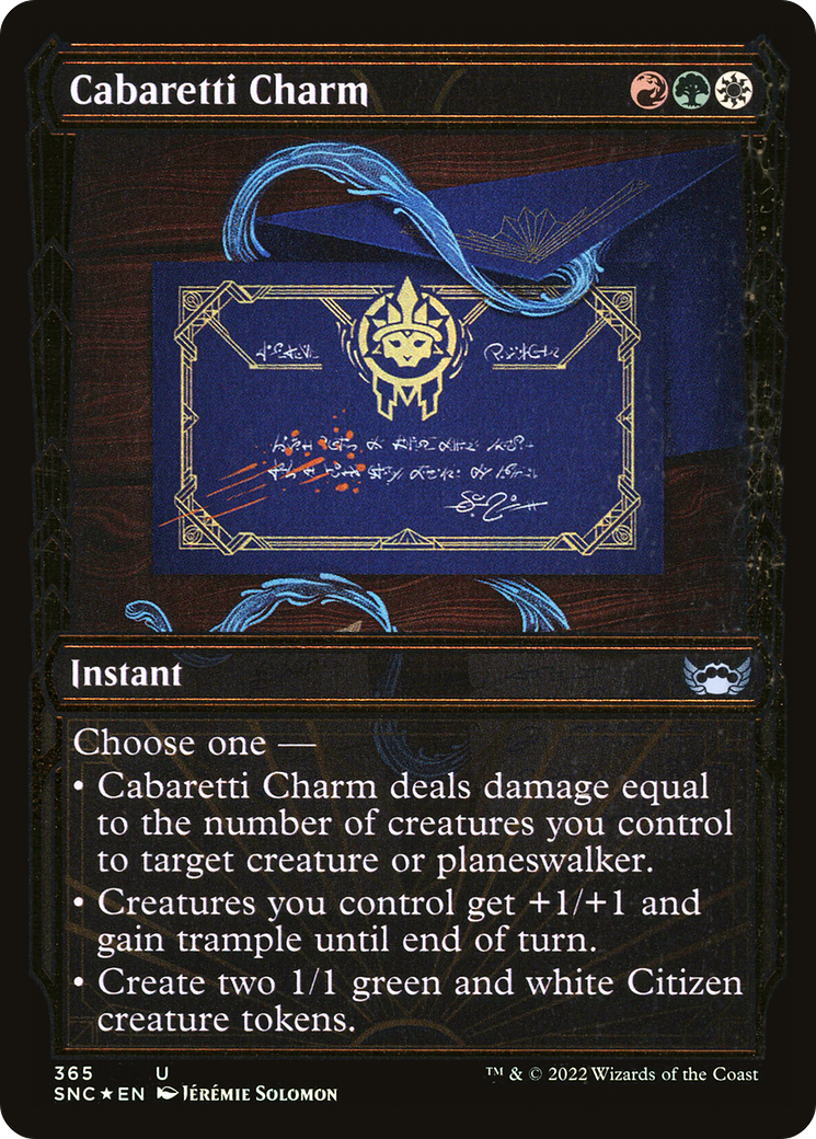 Cabaretti Charm (Showcase Golden Age Gilded Foil) [Streets of New Capenna]