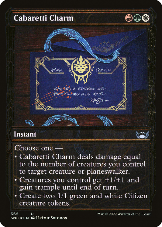 Cabaretti Charm (Showcase Golden Age Gilded Foil) [Streets of New Capenna]