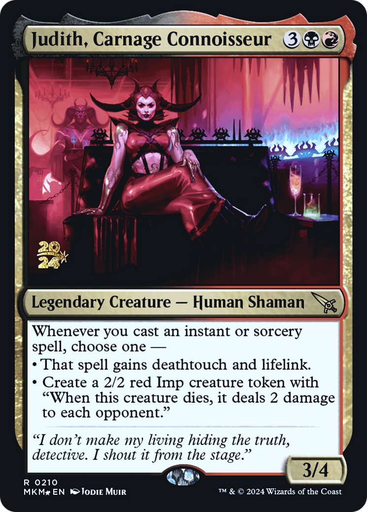 Judith, Carnage Connoisseur (210) Foil - Murders at Karlov Manor Promos