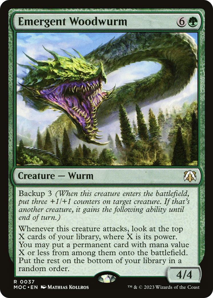 Emergent Woodwurm [March of the Machine Commander] | Silver Goblin