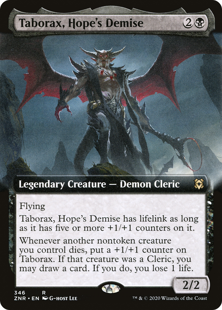 Taborax, Hope's Demise (Extended Art) (346) Foil - Zendikar Rising
