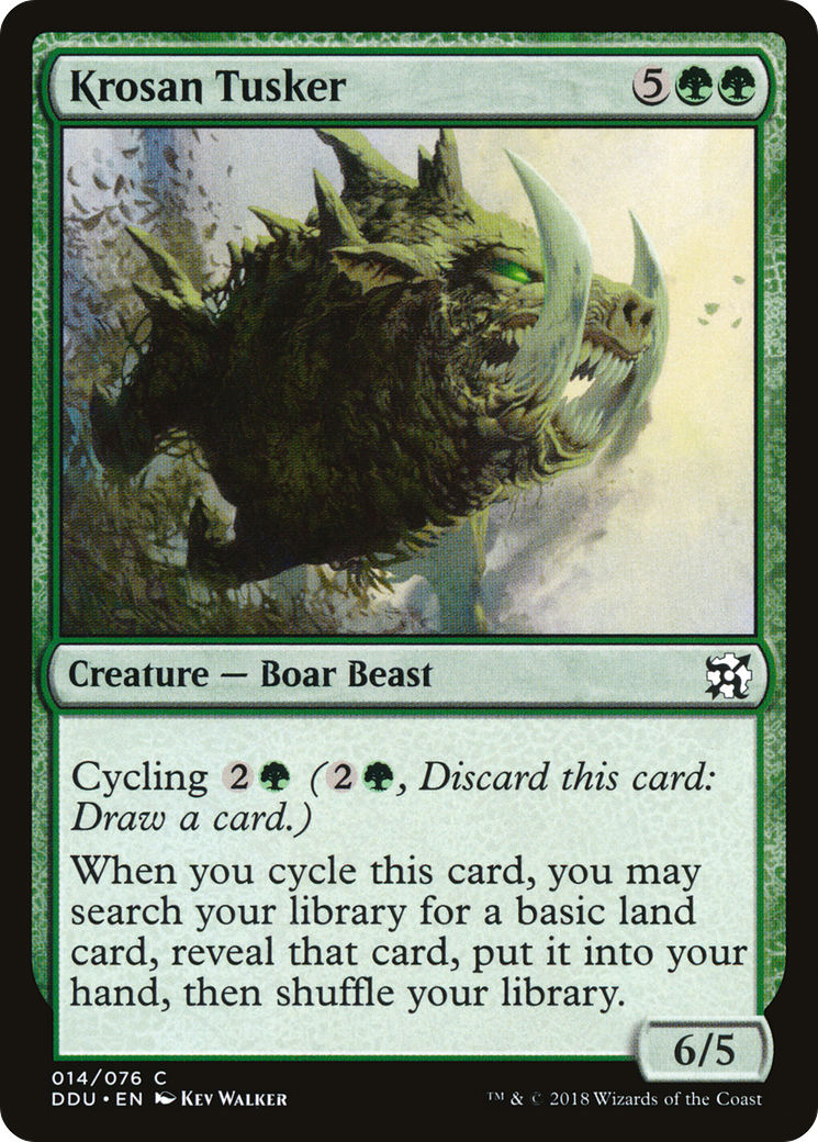 Krosan Tusker (014) - Duel Decks: Elves vs. Inventors