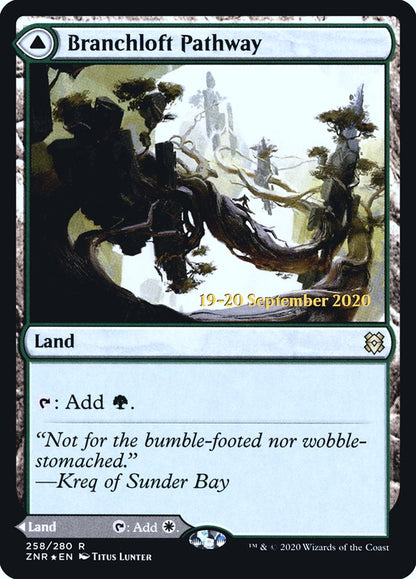 Branchloft Pathway // Boulderloft Pathway (258s) Foil - Zendikar Rising Promos