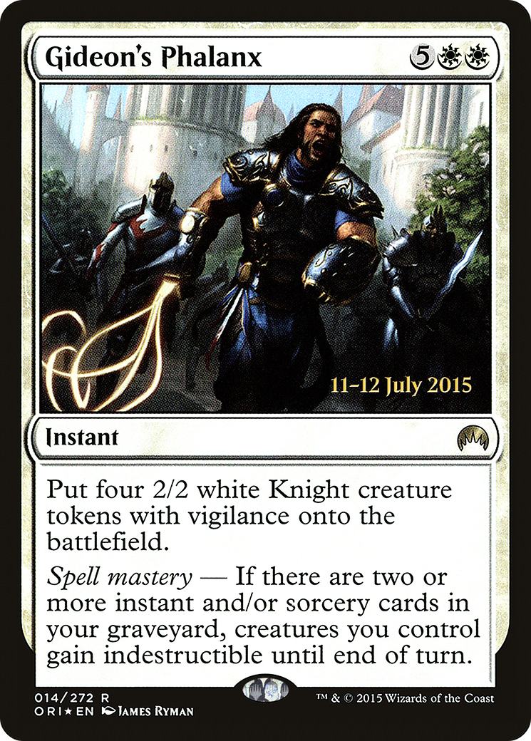 Gideon's Phalanx (14s) Foil - Magic Origins Promos