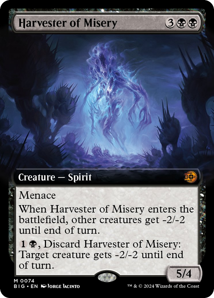 Harvester of Misery (Extended Art) [Outlaws of Thunder Junction: The Big Score] | Silver Goblin