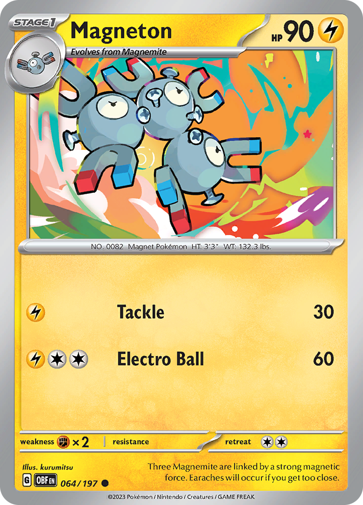 Magneton (064/197) [Scarlet & Violet: Obsidian Flames] | Silver Goblin