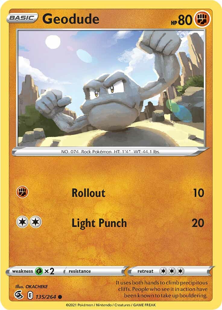 Geodude (135/264) [Sword & Shield: Fusion Strike] | Silver Goblin