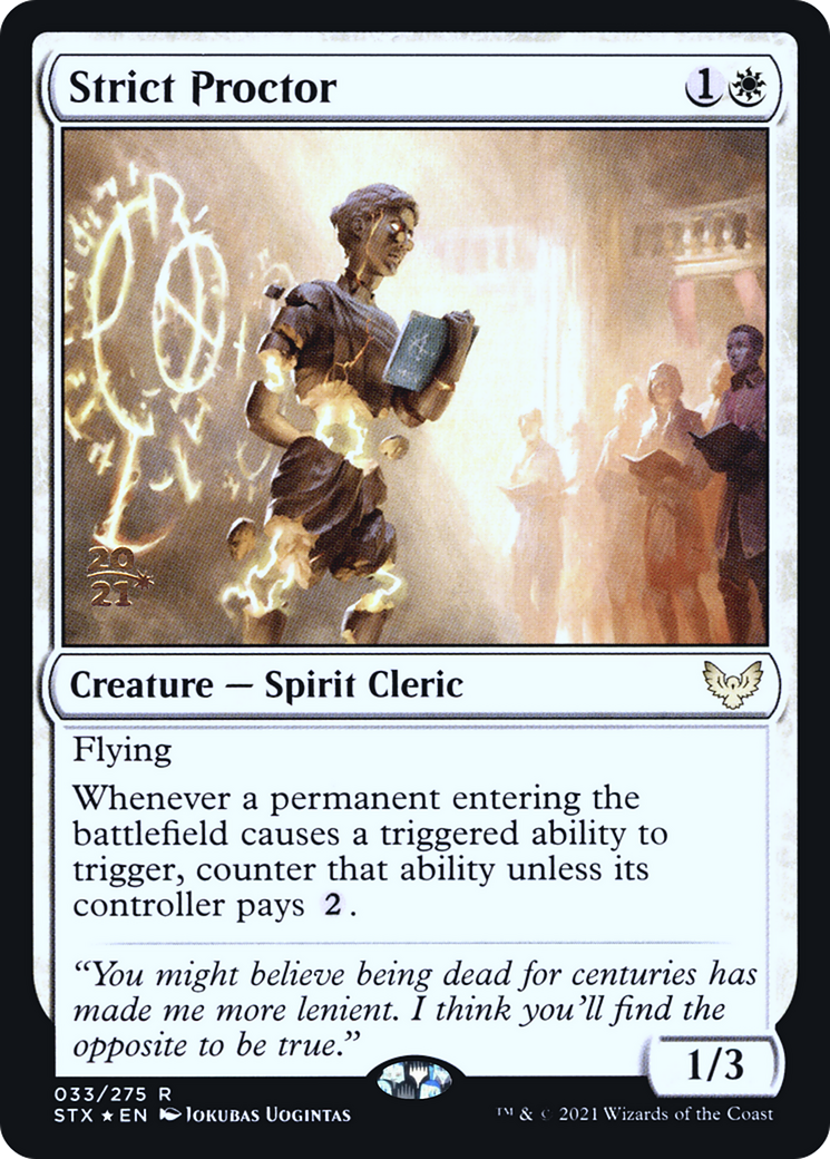 Strict Proctor (033) Foil - Strixhaven: School of Mages Promos