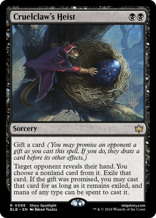 Cruelclaw's Heist (Promo Pack) [Bloomburrow Promos] Foil