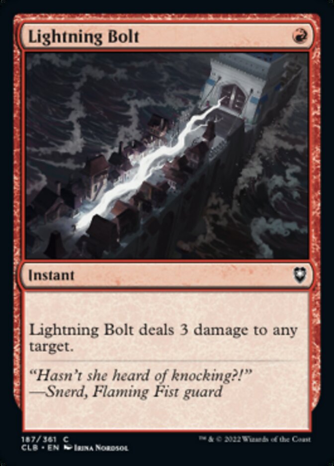 Lightning Bolt [Commander Legends: Battle for Baldur's Gate] | Silver Goblin