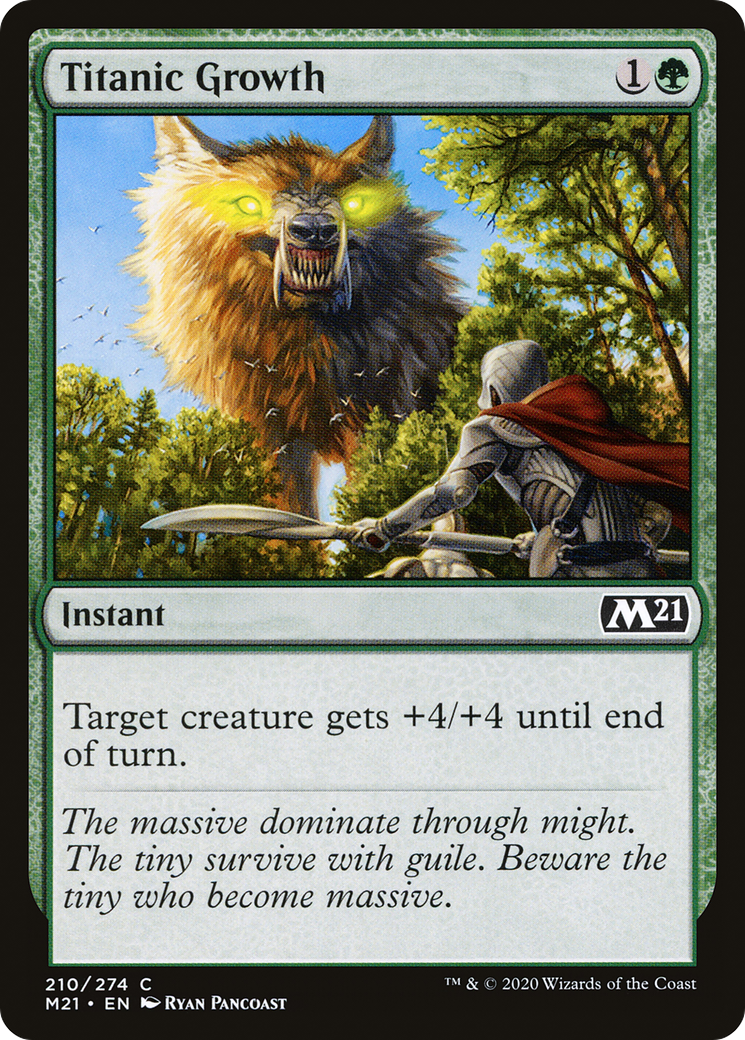 Titanic Growth [Core Set 2021] Foil