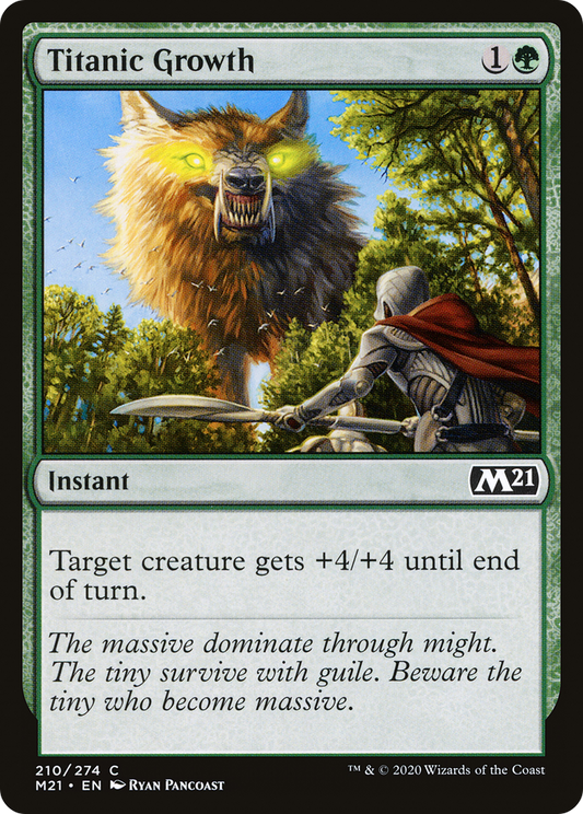 Titanic Growth [Core Set 2021] Foil