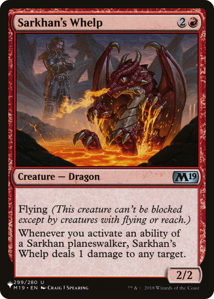 Sarkhan's Whelp (M19-299) - The List