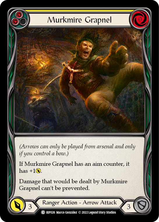 Murkmire Grapnel (Yellow) [RIP026] (Outsiders Riptide Blitz Deck) | Silver Goblin