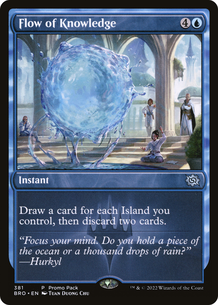 Flow of Knowledge (381) Foil - The Brothers' War