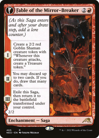 Fable of the Mirror-Breaker // Reflection of Kiki-Jiki (Extended Art) (465) Foil - Kamigawa: Neon Dynasty