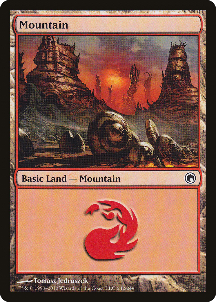 Mountain (242) Foil - Scars of Mirrodin