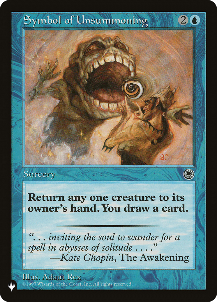 Symbol of Unsummoning (Retro) (POR-70) - The List