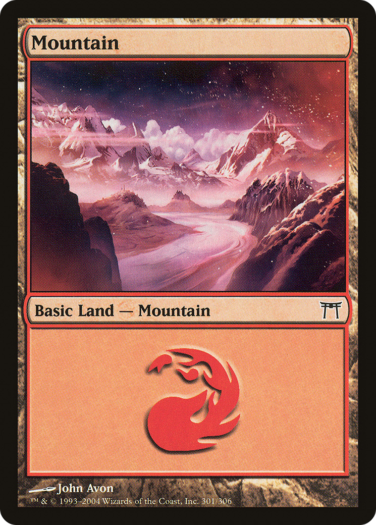 Mountain (301) - Champions of Kamigawa