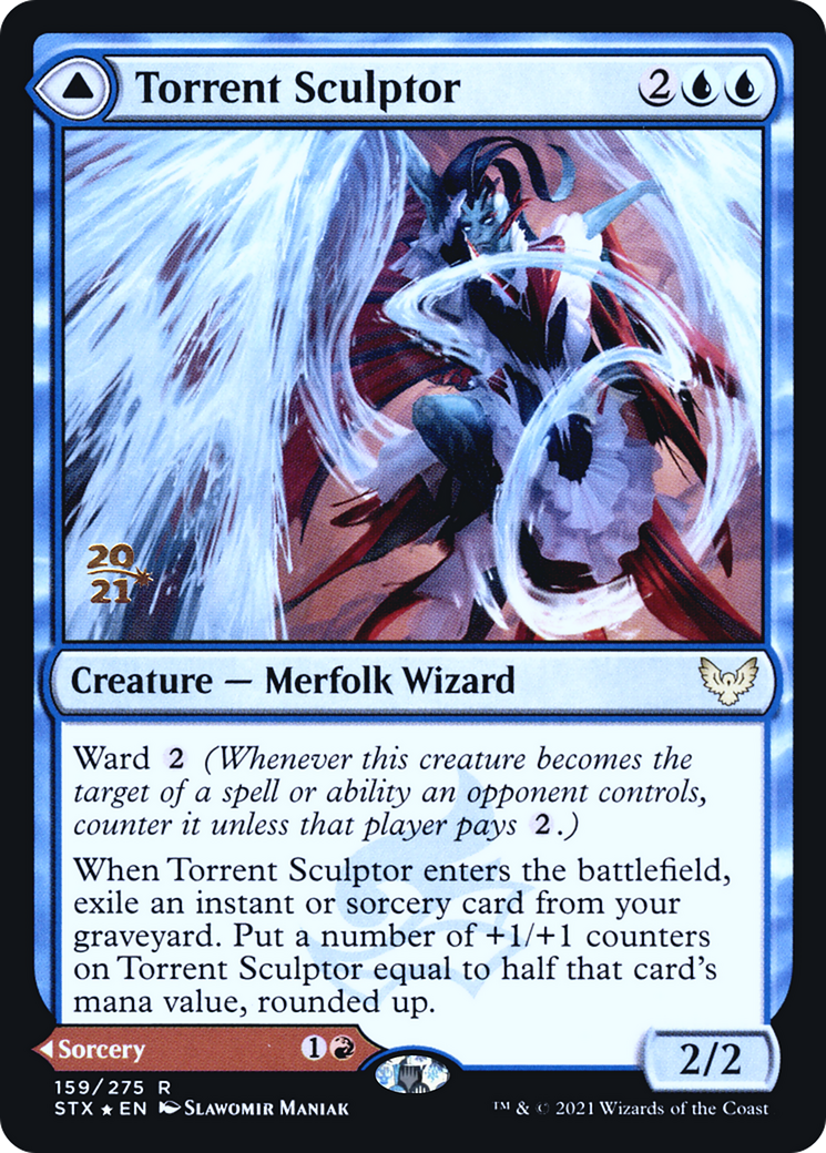 Torrent Sculptor // Flamethrower Sonata (159s) Foil - Strixhaven: School of Mages Promos