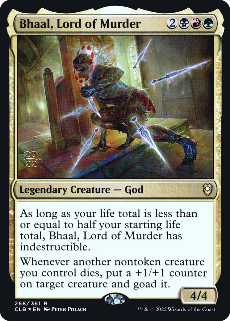 Bhaal, Lord of Murder (268s) Foil - Battle for Baldur's Gate Promos