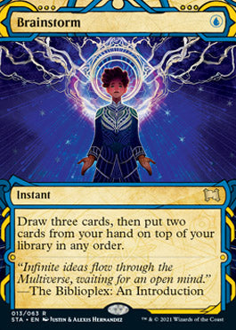 Brainstorm (Foil Etched) [Strixhaven: School of Mages Mystical Archive] | Silver Goblin