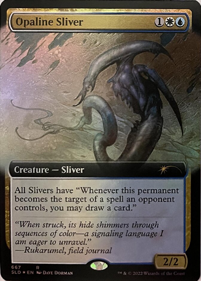 Opaline Sliver (Extended Art) [Secret Lair Drop Promos] | Silver Goblin