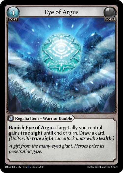 Eye of Argus (035) [Dawn of Ashes: 1st Edition] Foil