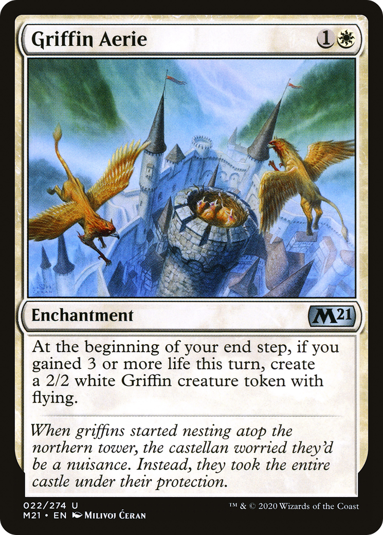 Griffin Aerie [Core Set 2021] | Silver Goblin