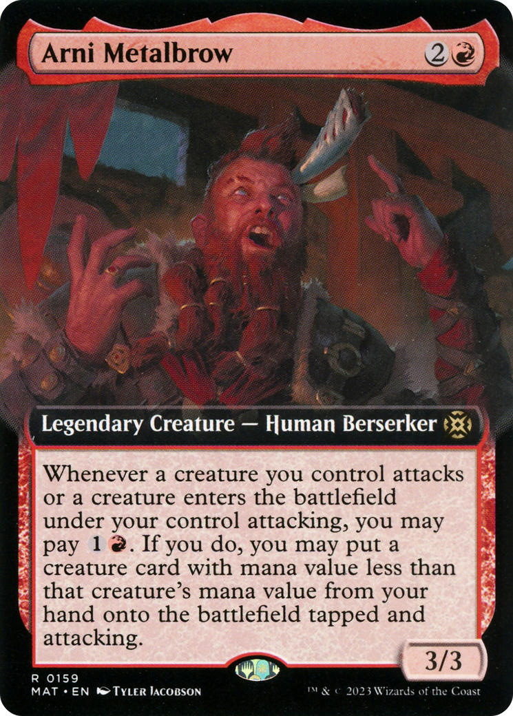 Arni Metalbrow (Extended Art) (159) Foil - March of the Machine: The Aftermath