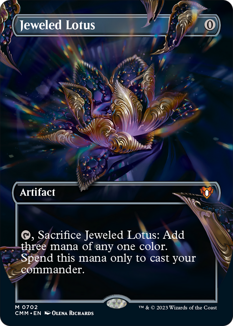 Jeweled Lotus (Borderless Frame Break) [Commander Masters] | Silver Goblin