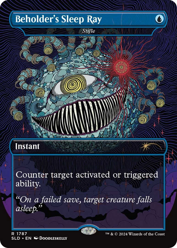 Beholder's Sleep Ray – Stifle (1787) - Secret Lair Drop